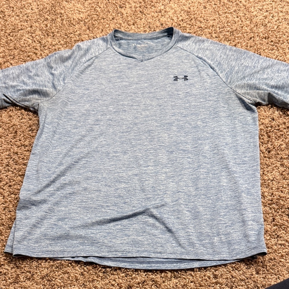 Under Armour Men's Heathered Blue Tee
